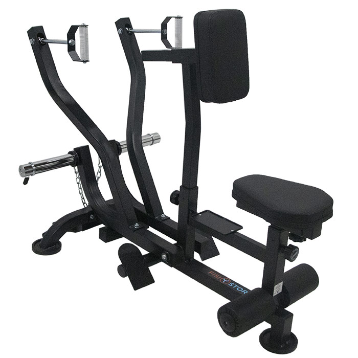Macchina Professionale per Rowing e Arm Curl – Trainer Regolabile con Funzione Doppia, Ideale per Allenamento Dorsali, Bicipiti e Schiena-4