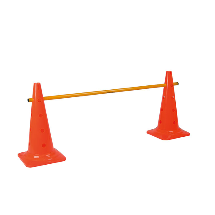 Cono Delimitatore in Plastica Rigida con Fori per Pali e Hula Hoop Altezza 47 cm per Allenamenti Sportivi-3