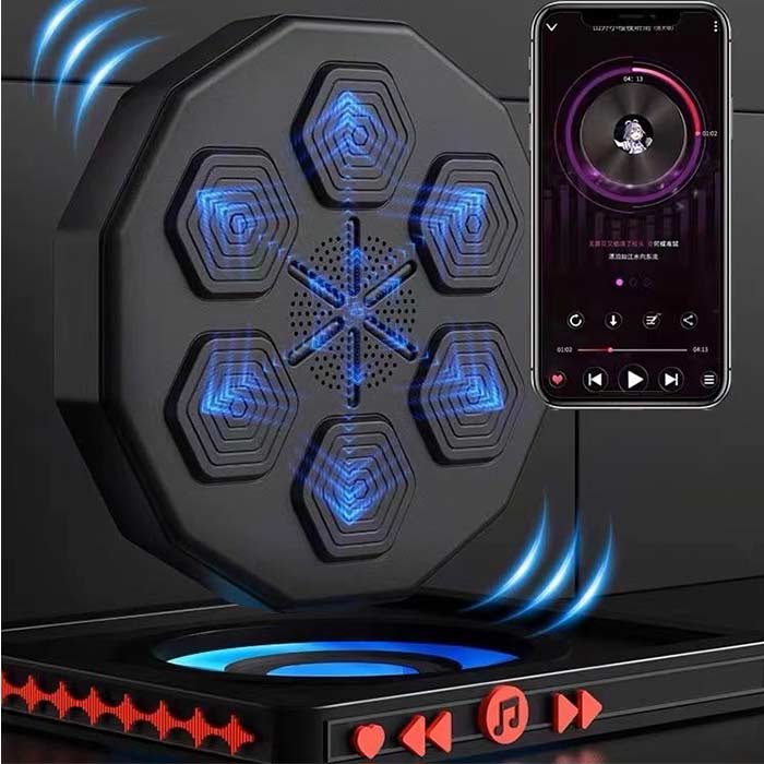 Trainer di Boxe Musicale Interattivo con Connessione Bluetooth Smart music boxing target-5