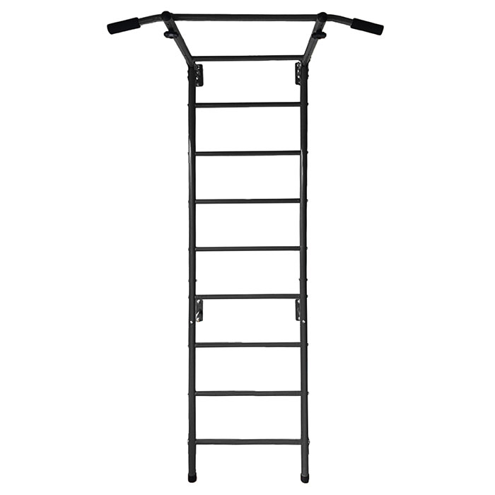 Spalliera Fitness in Metallo Nera – Con Barre per Trazioni e Allenamento in Sospensione-2